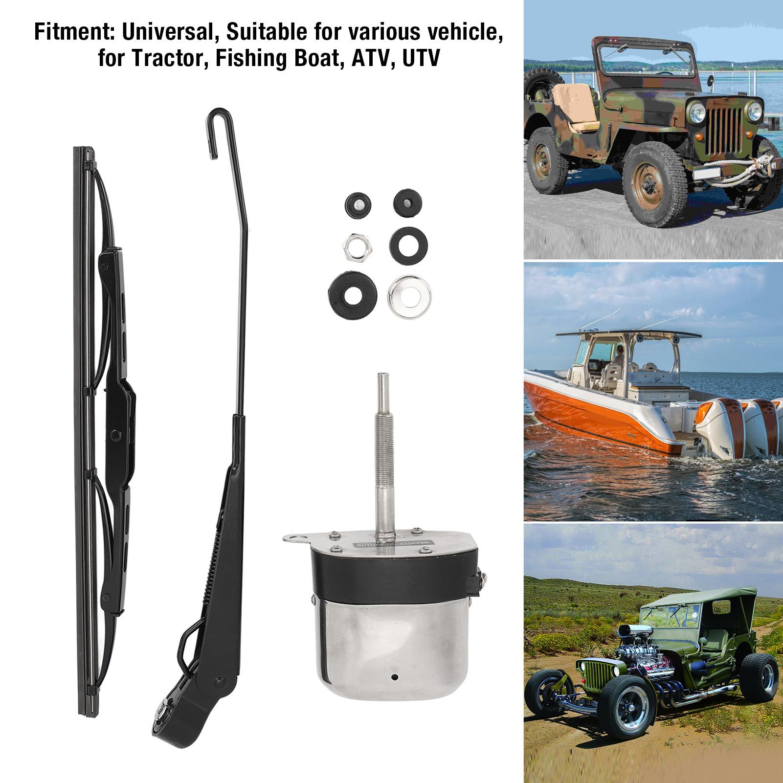 Electric Motor Windshield Wipe - Fishing Boat Outboard Motor reseña y precio