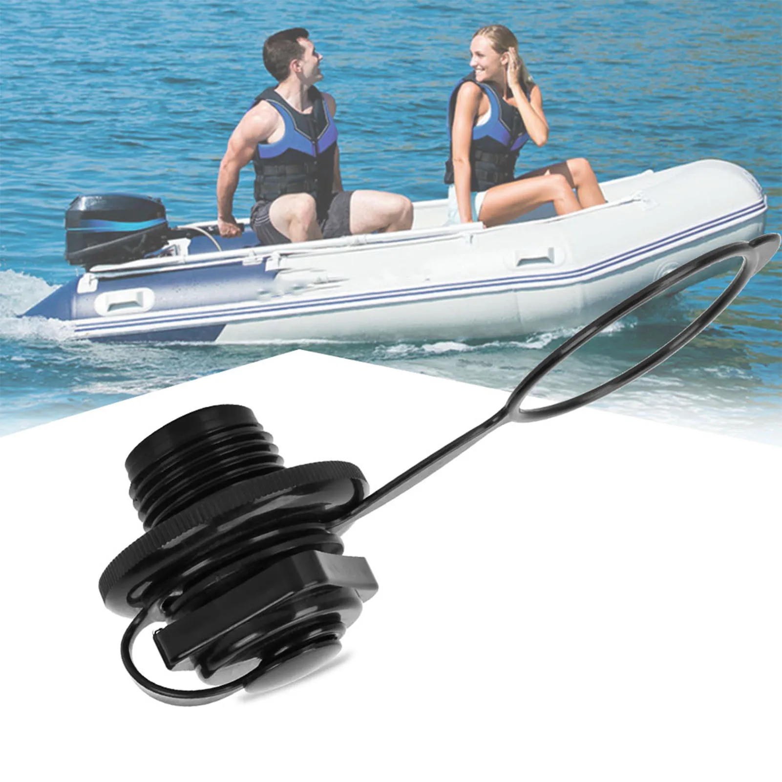 23.9mm Black Plastic Inflatabl - Fishing Boat Trailer reseña y precio
