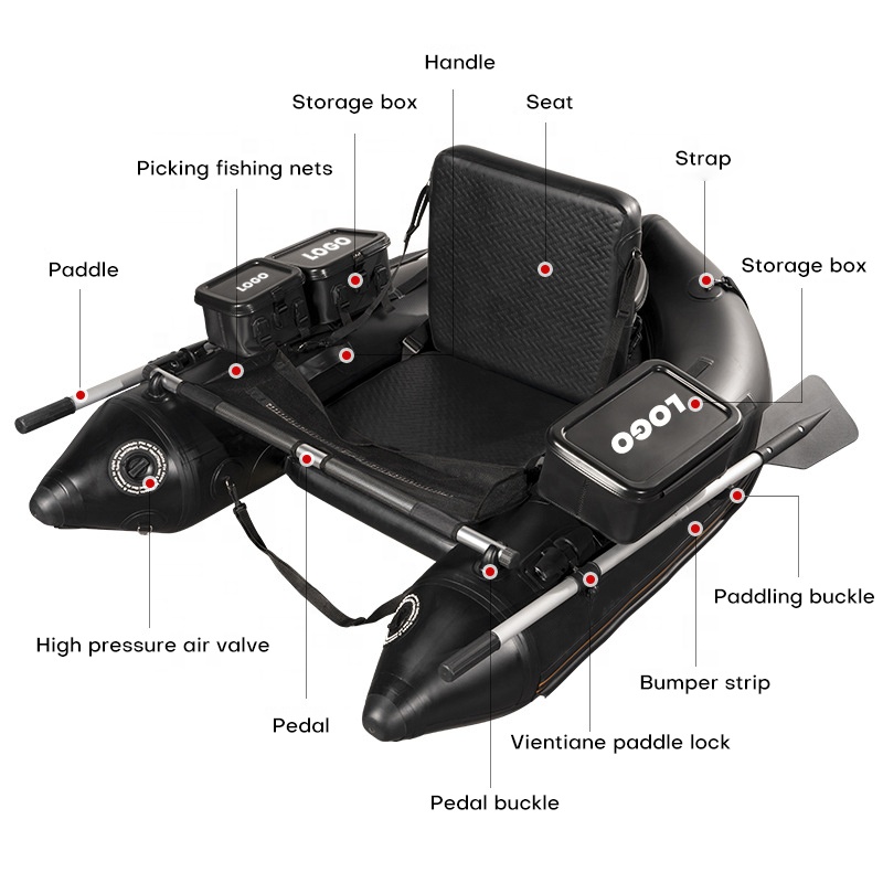 PVC Belly Boat Fishing Float T - Fishing Boat Inflatable reseña y precio