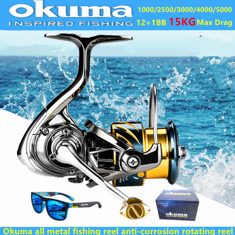Okuma all metal fishing reel 1 - Fishing Boat Steering Wheel reseña y precio
