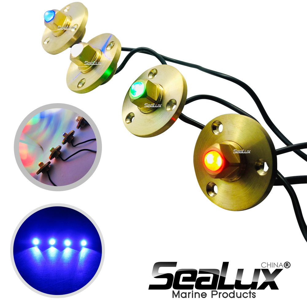 Sealux Brass drain plug LED li - Fishing Boat Navigation Light reseña y precio