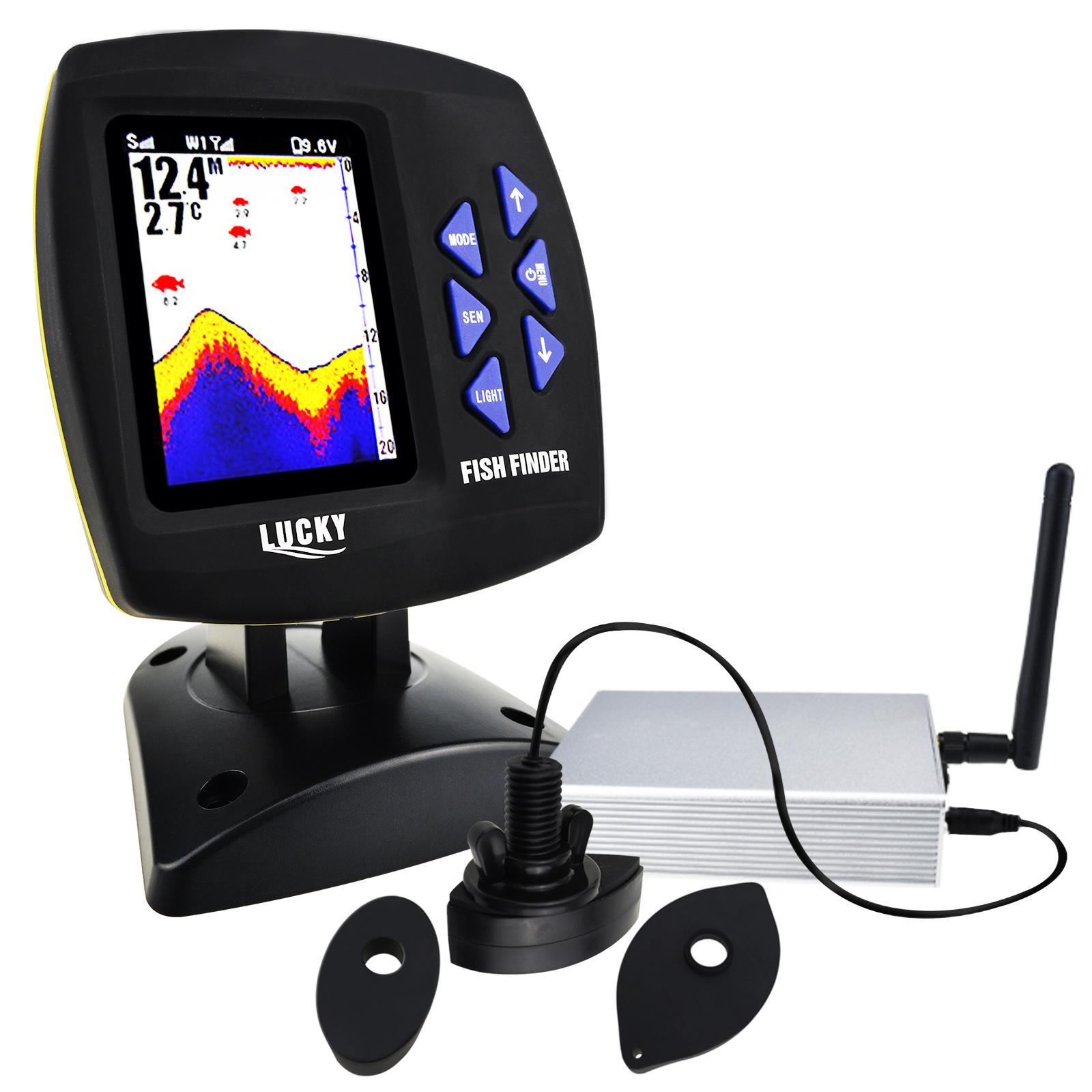 LUCKY Fishfinder 300m/ 980ft F - Fishing Boat Depth Finder reseña y precio