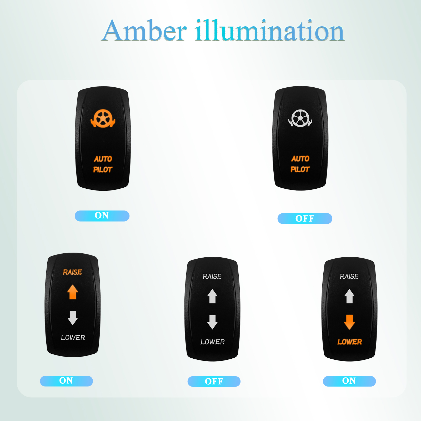 12V/24V Waterproof Backlit Mar - Fishing Boat Anchor reseña y precio