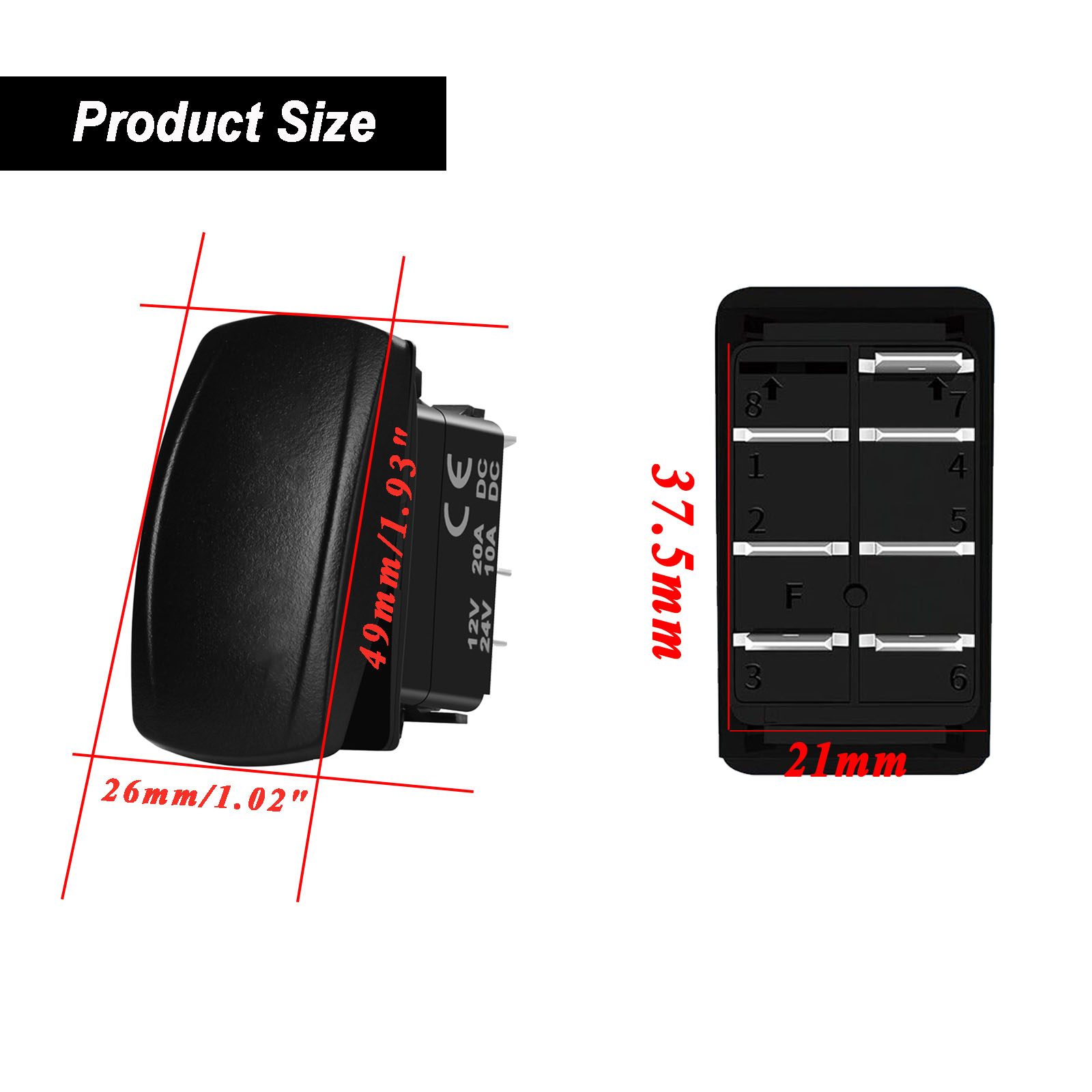 12V/24V Waterproof Backlit Mar - Fishing Boat Anchor reseña y precio
