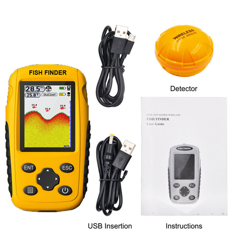 Fish finder wireless Wireless  - Fishing Boat Depth Finder reseña y precio