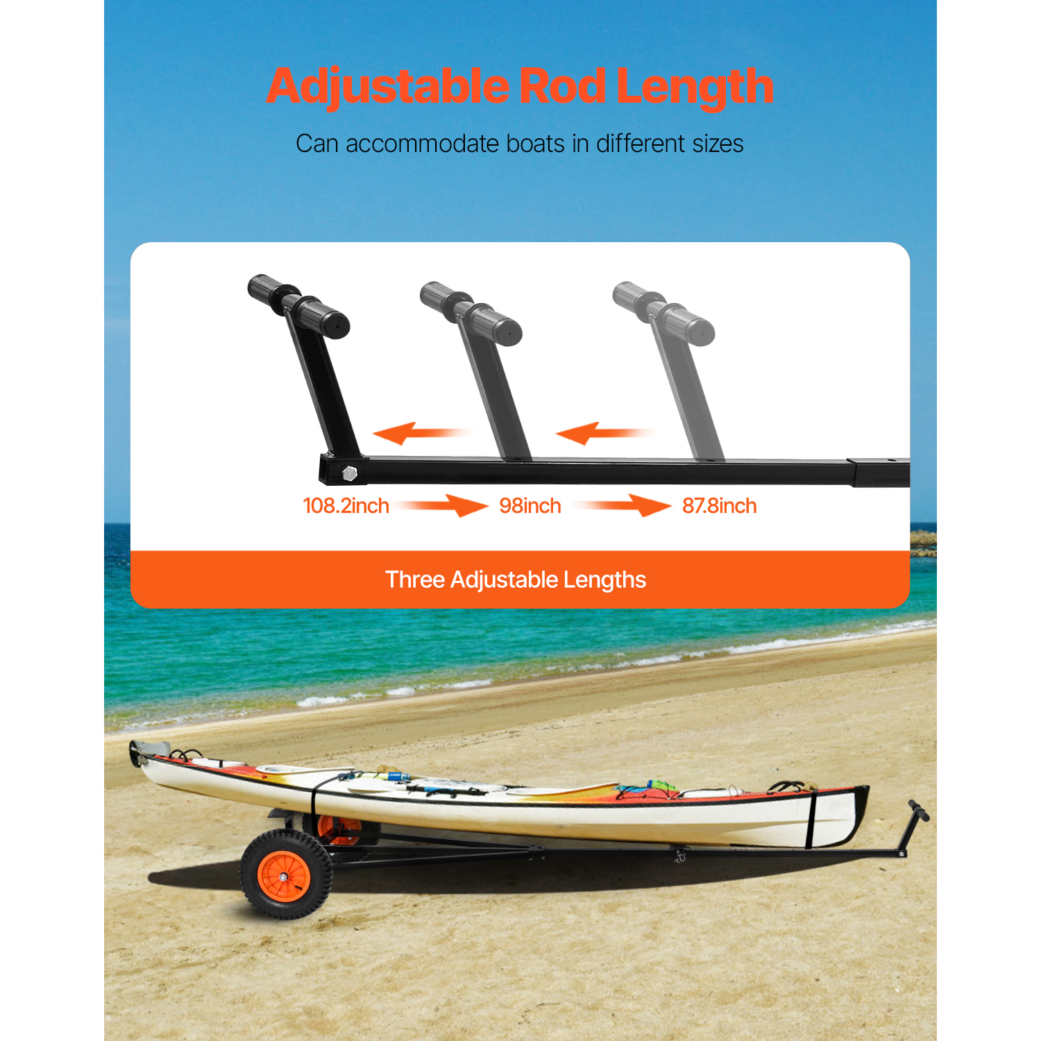SucceBuy 420lbs Boat Trailer D - Fishing Boat Oar reseña y precio