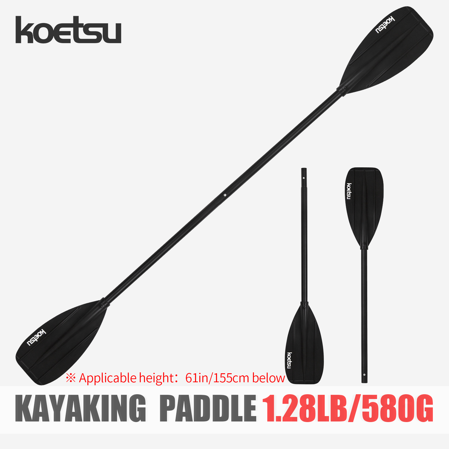 KOETSU Aluminum Alloy Double-H - Fishing Boat Paddle reseña y precio