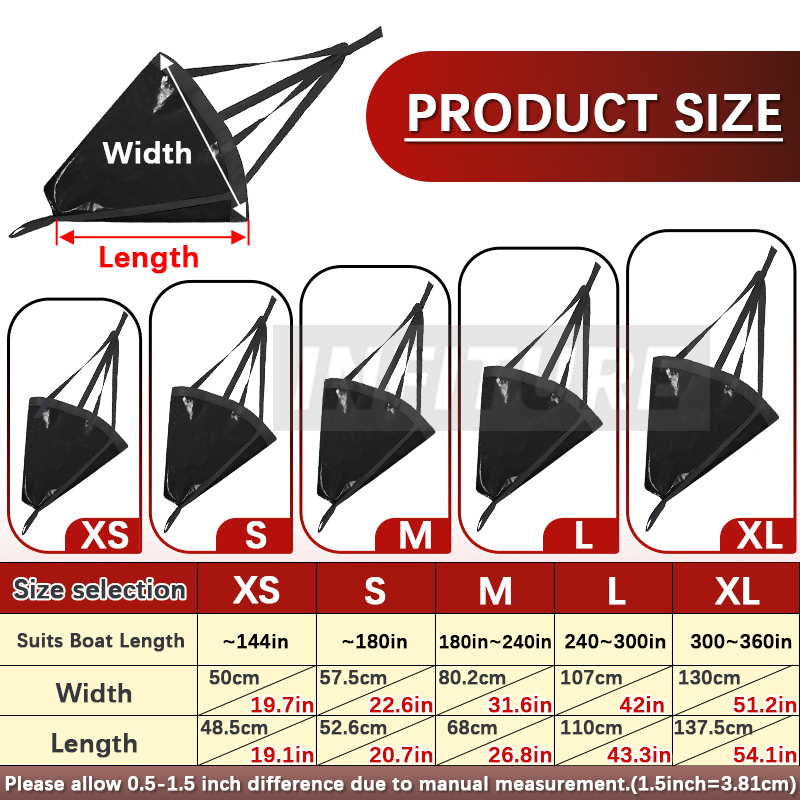 18-53'' Sea Drogue Anchor Floa - Fishing Boat Anchor reseña y precio