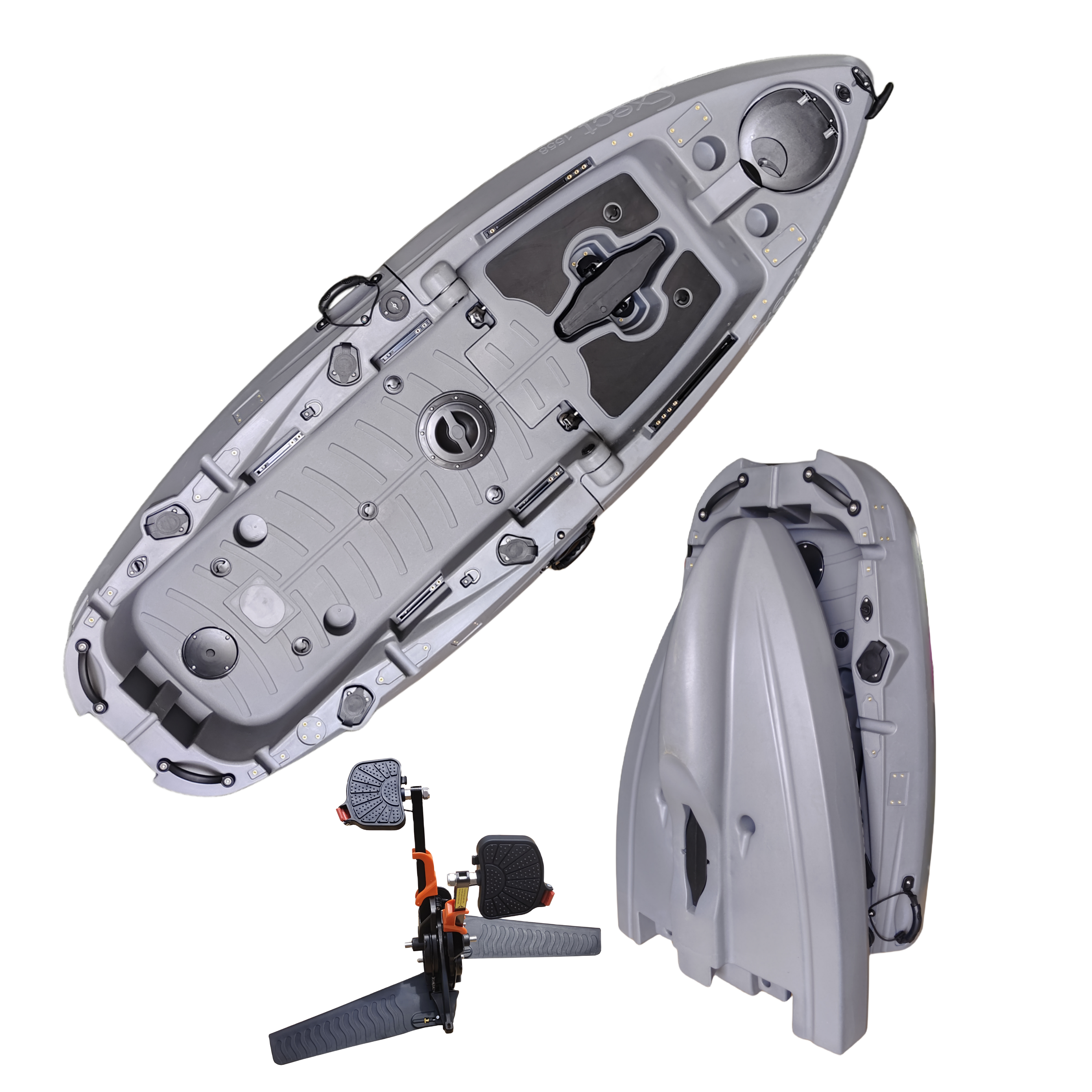 Plastic Kayak Pedal Kayak Fish - Fishing Boat Aluminum reseña y precio