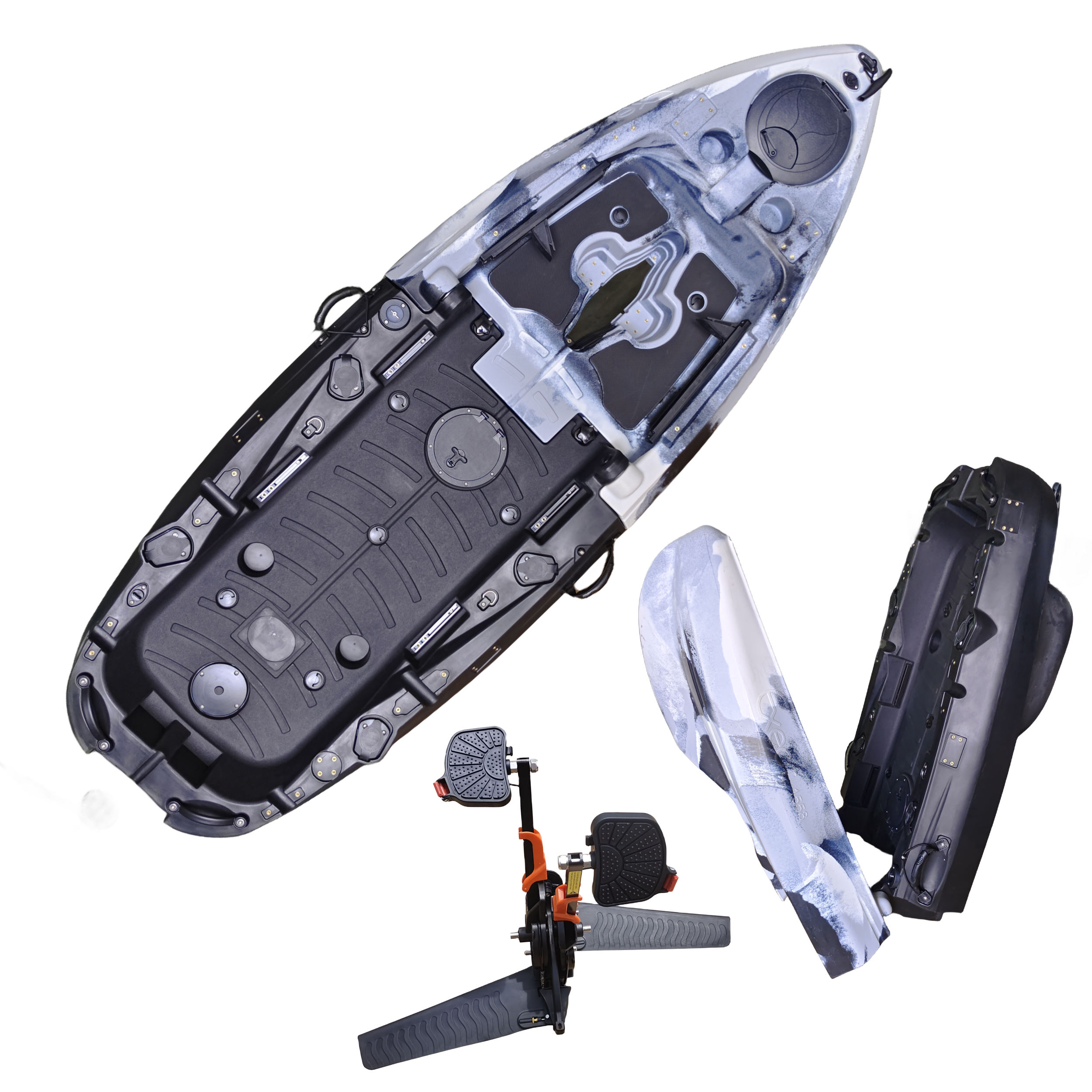 Plastic Kayak Pedal Kayak Fish - Fishing Boat Aluminum reseña y precio