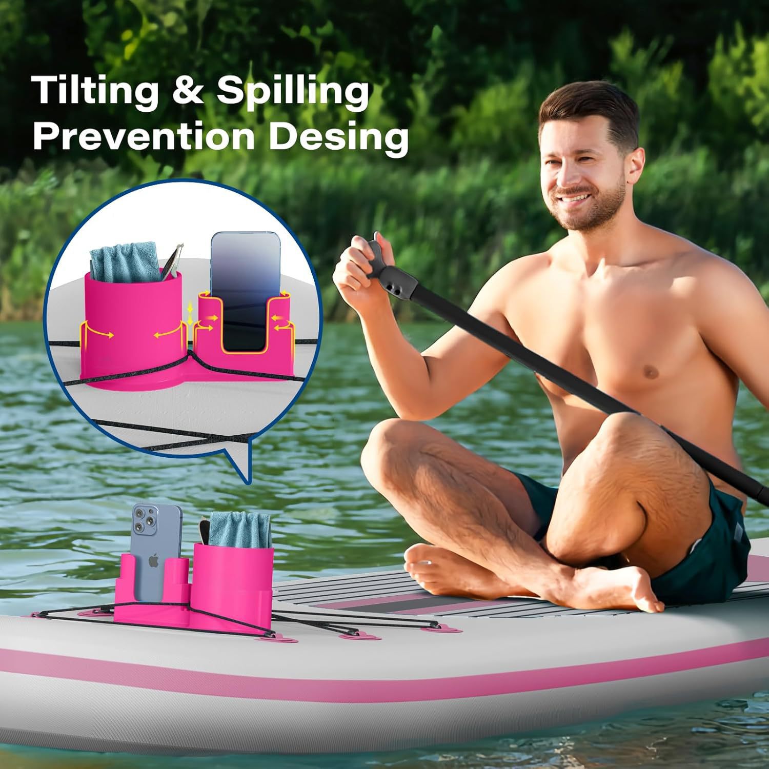 Kayak Drink Holder Surfboard K - Fishing Boat Anchor reseña y precio