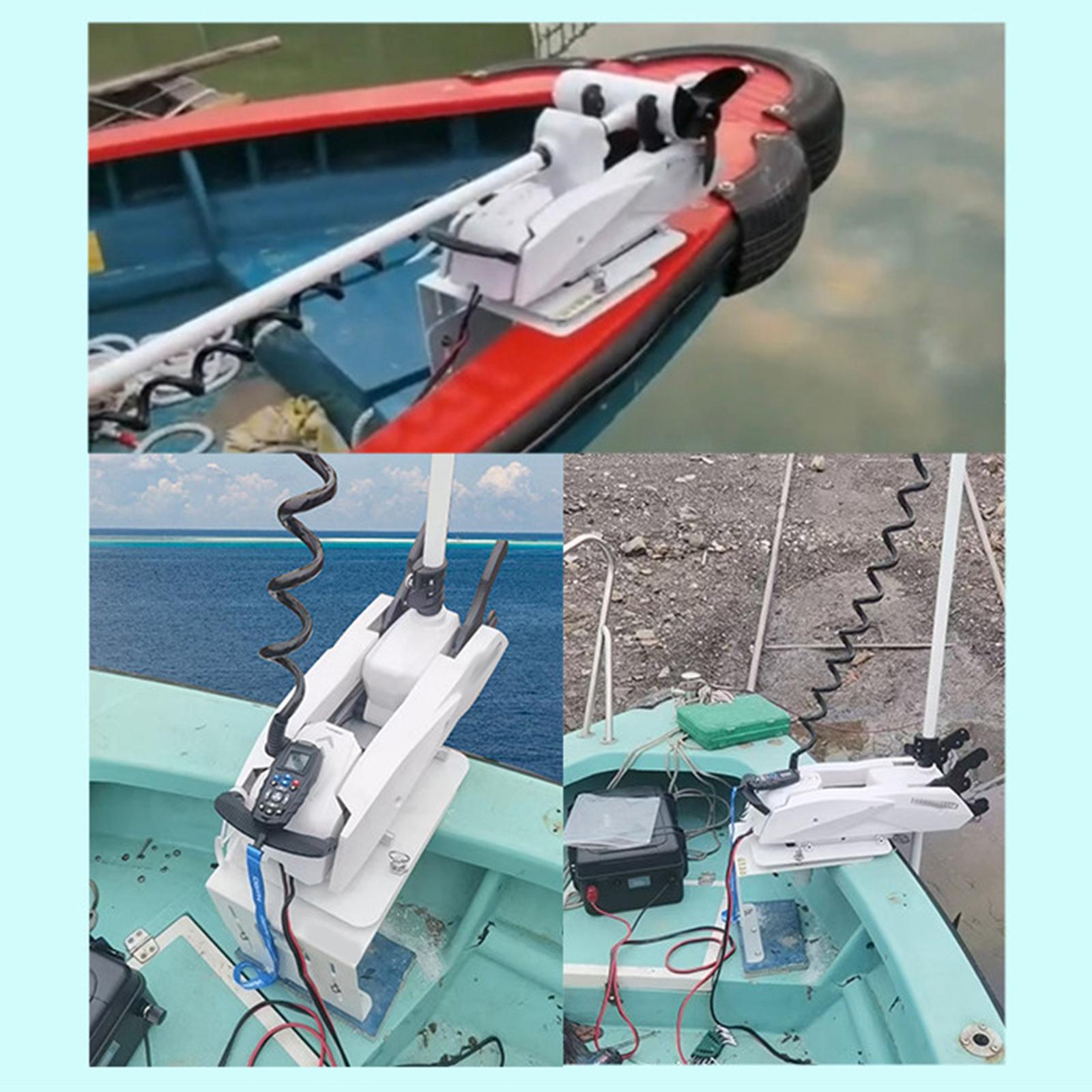 White Kayak Electric Motor Mou - Fishing Boat Trolling Motor reseña y precio