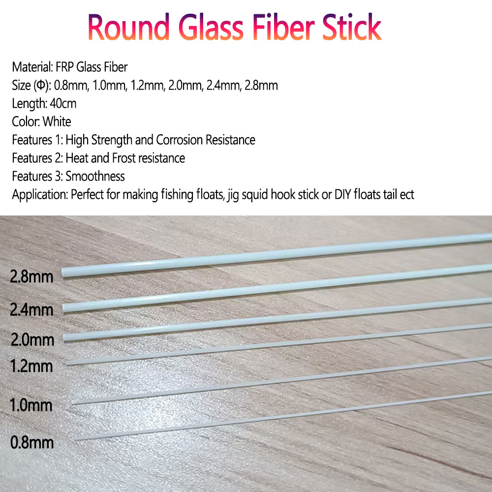 Bimoo 10/20pcs 0.8mm~2.8mm Rou - Fishing Boat Fiberglass reseña y precio