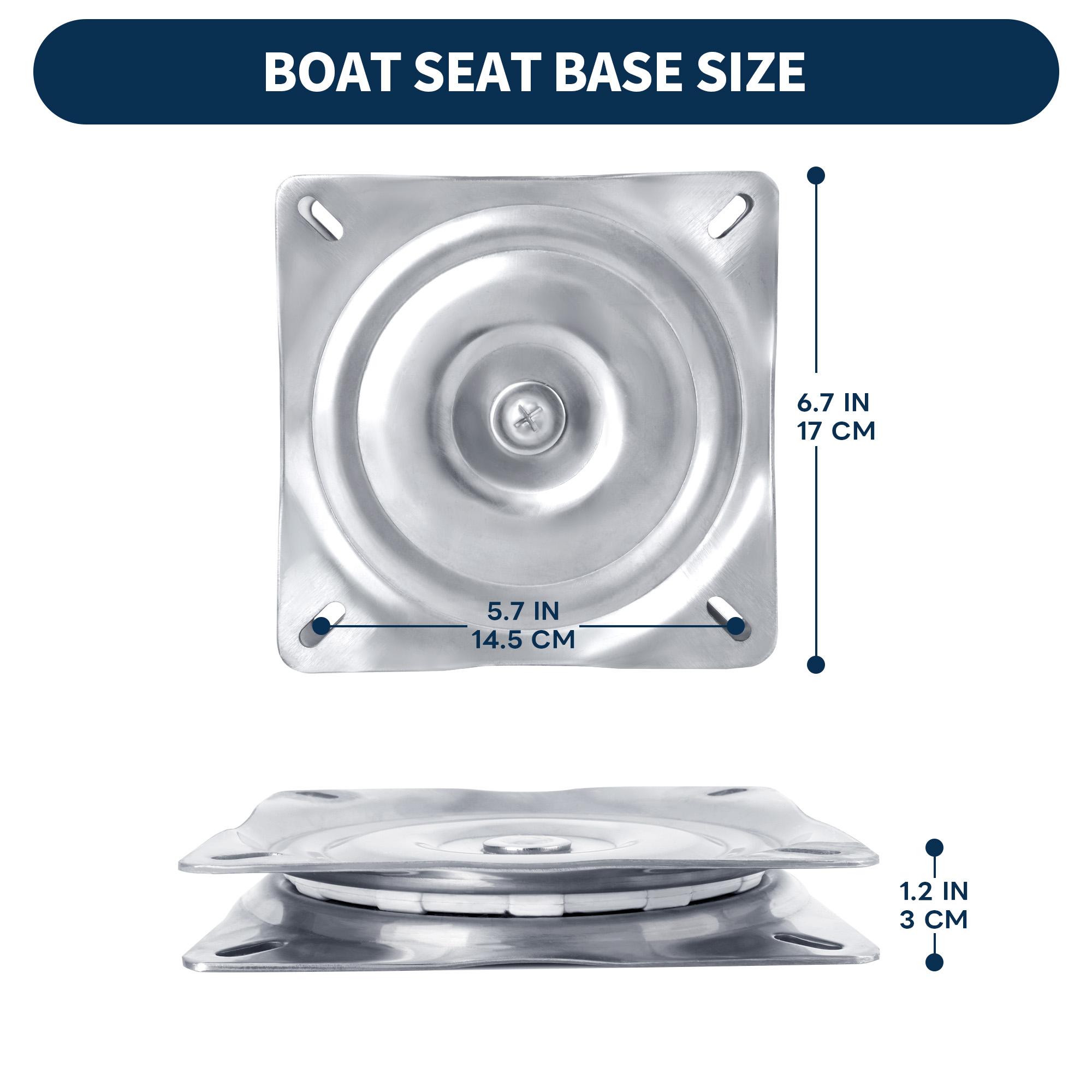 Boat Seat Swivel, 316 Stainles - Fishing Boat Seat reseña y precio