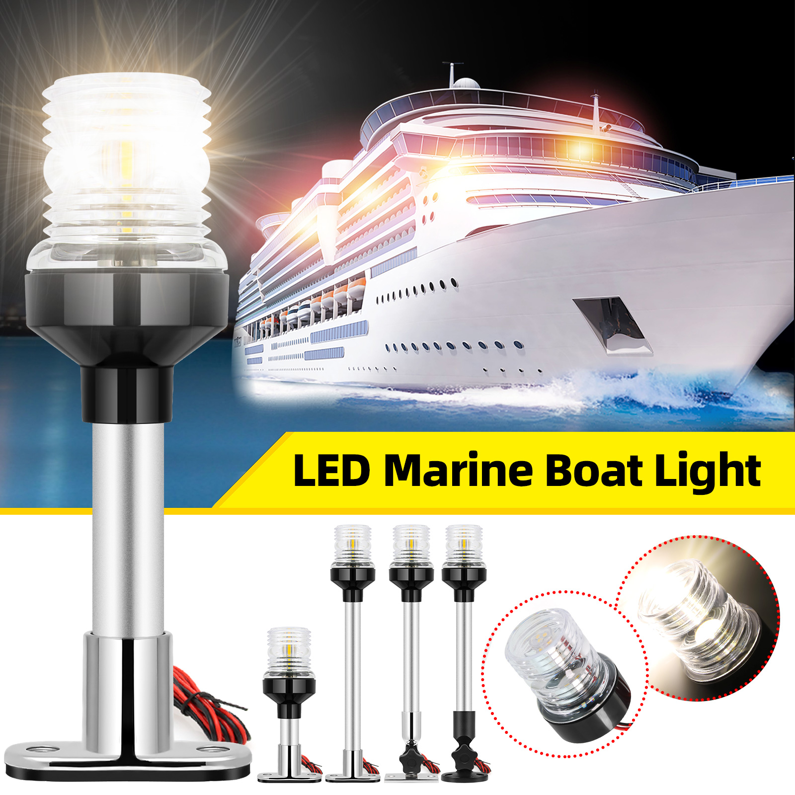 6/12inch LED Fold Yacht Naviga - Fishing Boat Paddle reseña y precio