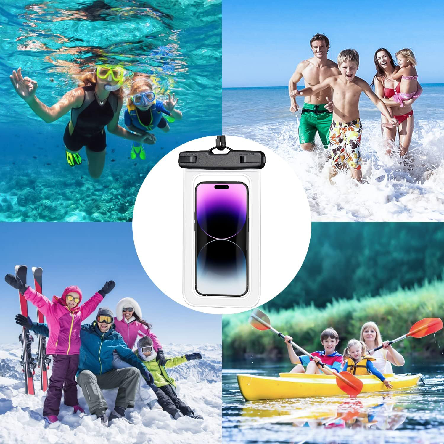 Waterproof Phone Case Swimming - Fishing Boat Cover reseña y precio