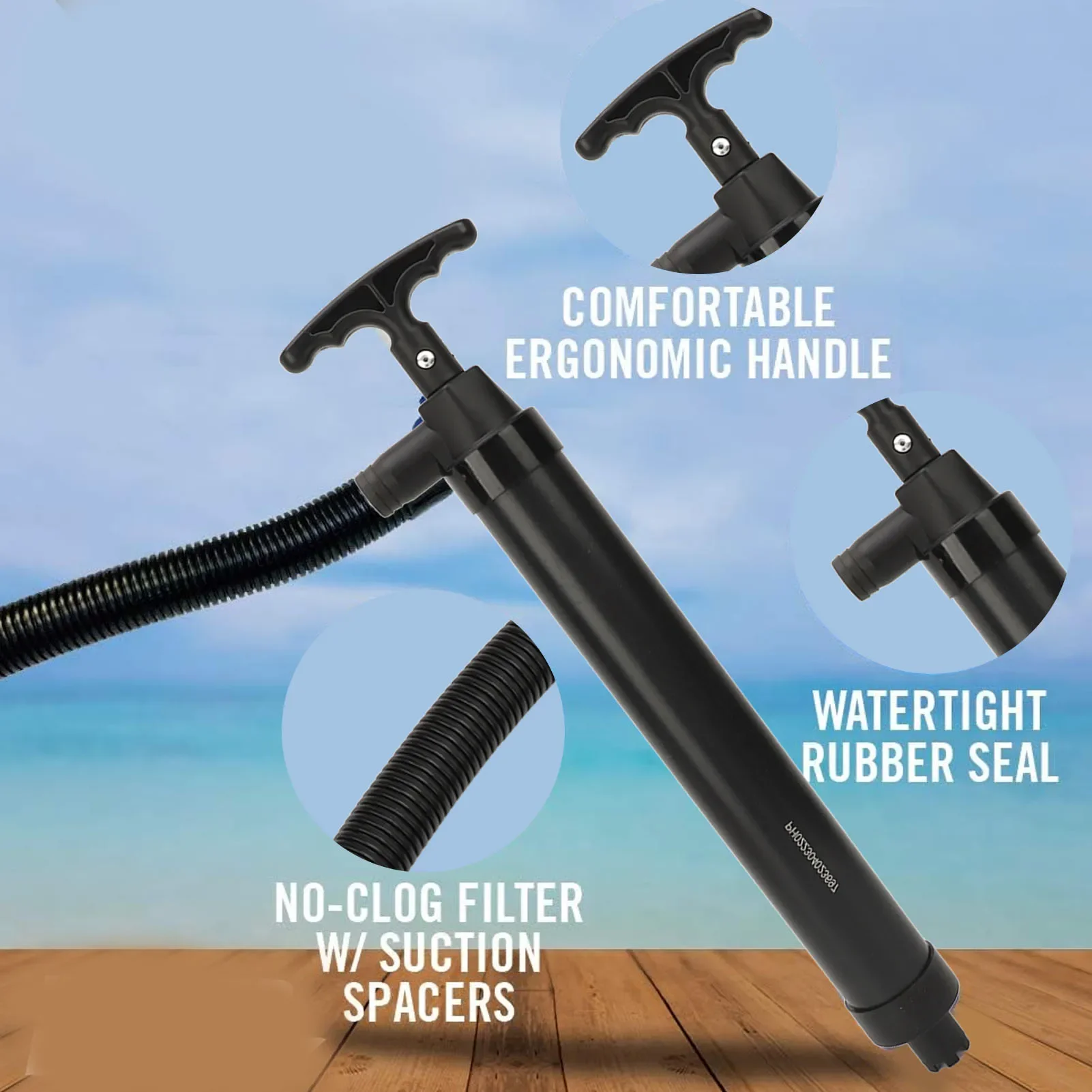 Manual Bilge Pump With Hose Po - Fishing Boat Bilge Pump reseña y precio
