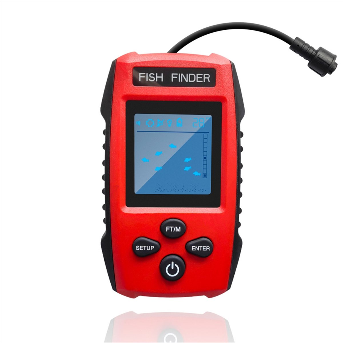 Color LCD Fish Finder Wired So - Fishing Boat Depth Finder reseña y precio