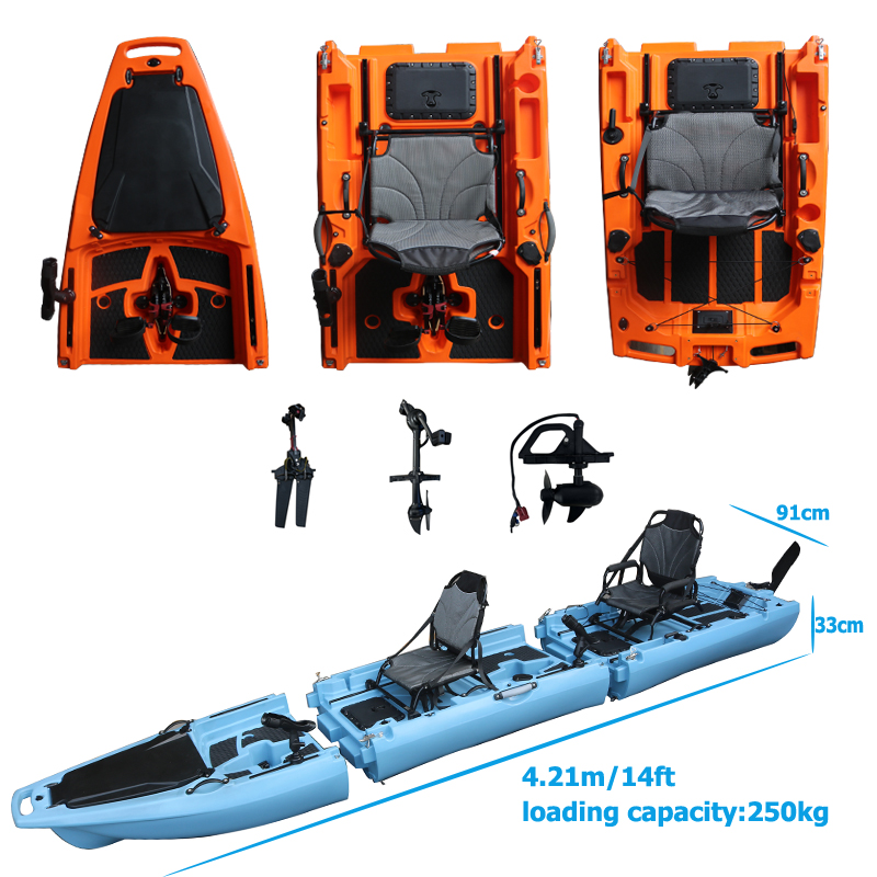 14FT 2 Person Detachable  Peda - Fishing Boat Seat reseña y precio