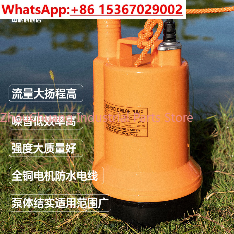 Marine bilge pump 12V24v DC su - Fishing Boat Bilge Pump reseña y precio