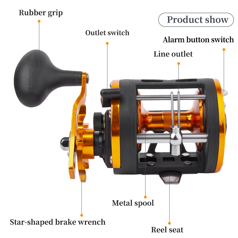 BILLINGS Trolling Drum Reel 33 - Fishing Boat Steering Wheel reseña y precio