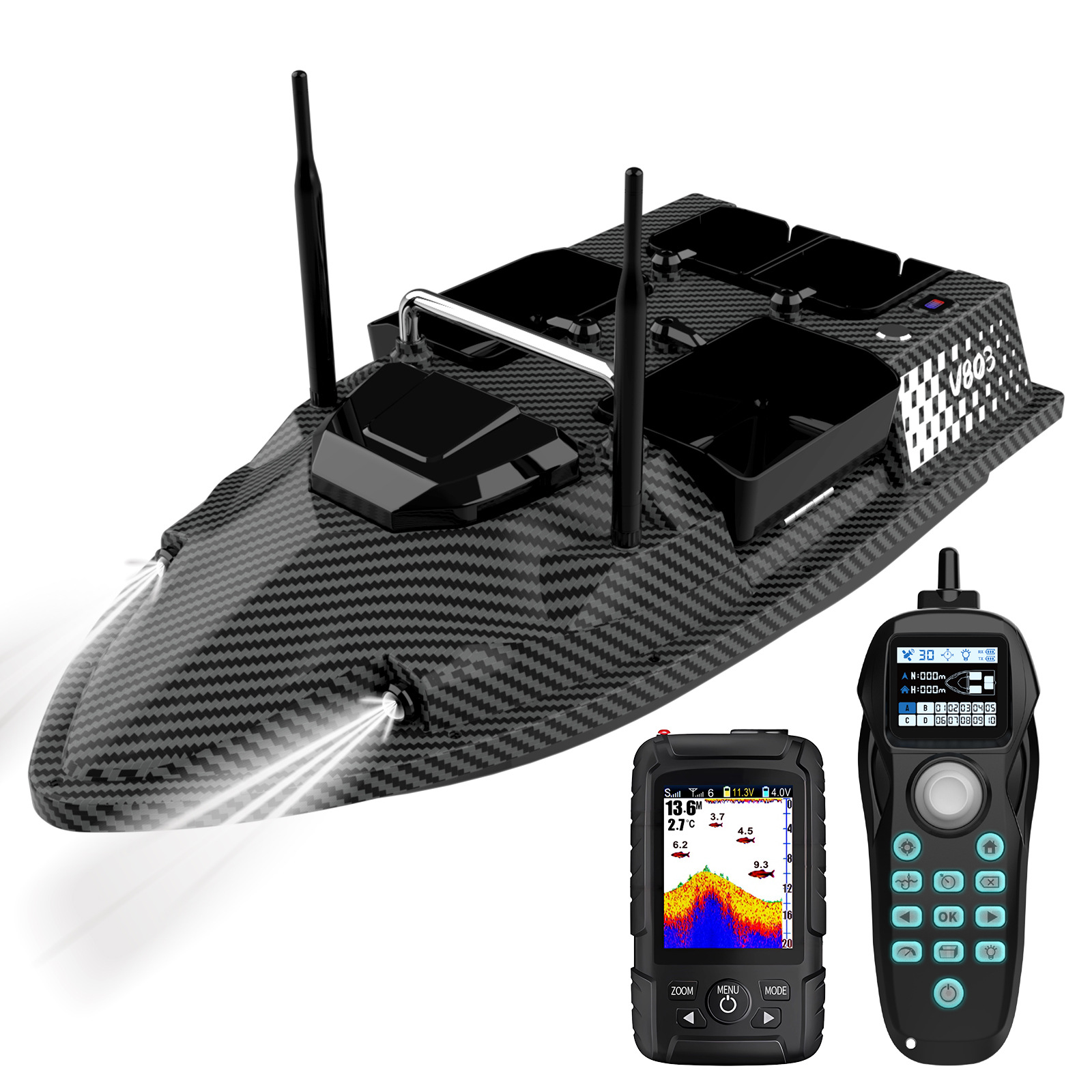 V803Pro GPS Enabled Remote Con - Fishing Boat Gps reseña y precio