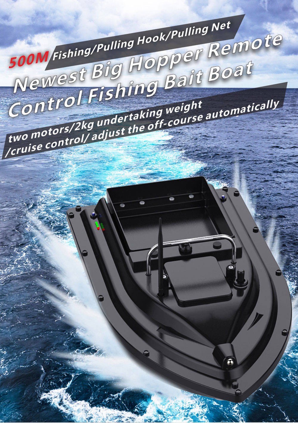 Bait Boat With GPS Positioning - Fishing Boat Gps reseña y precio