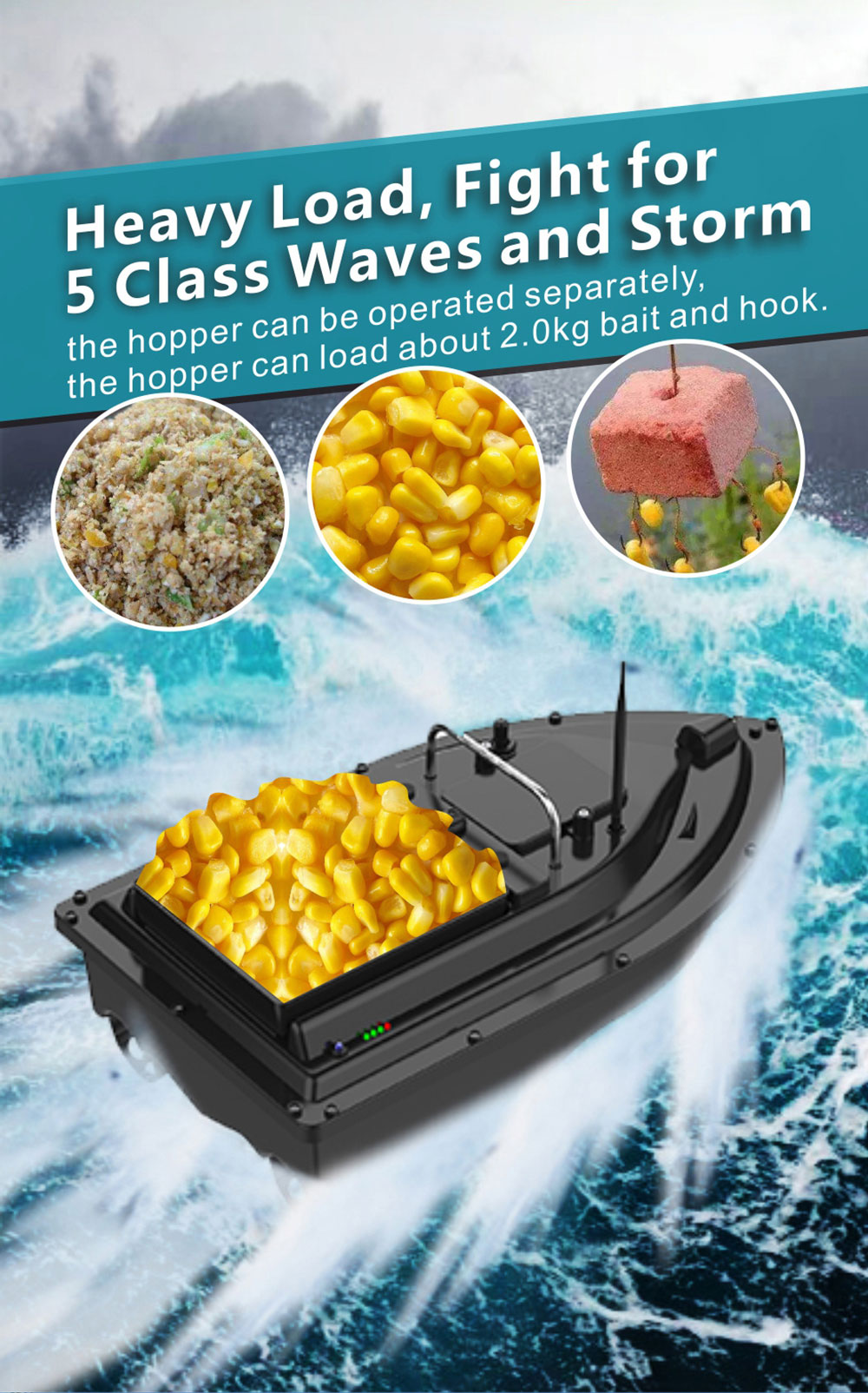 Bait Boat With GPS Positioning - Fishing Boat Gps reseña y precio