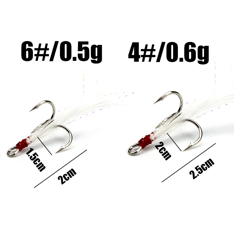 5pcs 4#6#Tied hair three ancho - Fishing Boat Anchor reseña y precio