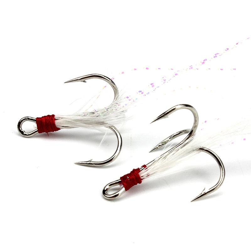 5pcs 4#6#Tied hair three ancho - Fishing Boat Anchor reseña y precio