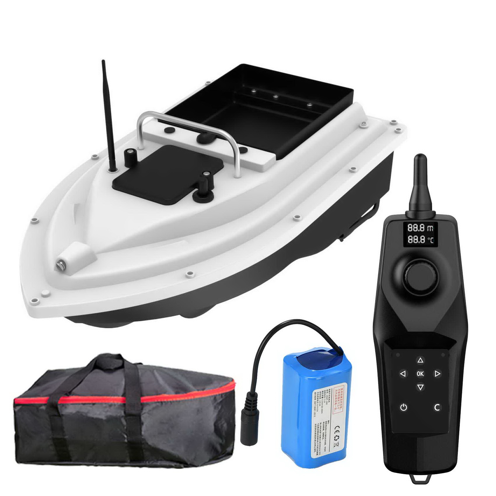 D36 RC Fishing Bait Boat with  - Fishing Boat Trailer reseña y precio
