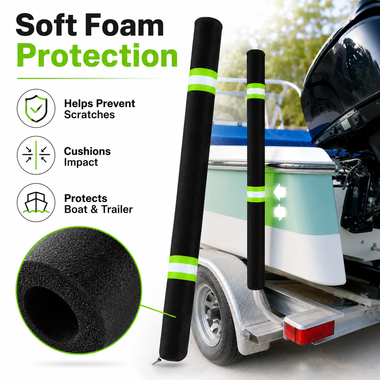 2Pcs Boat Trailer Guide Pole C - Fishing Boat Cover reseña y precio